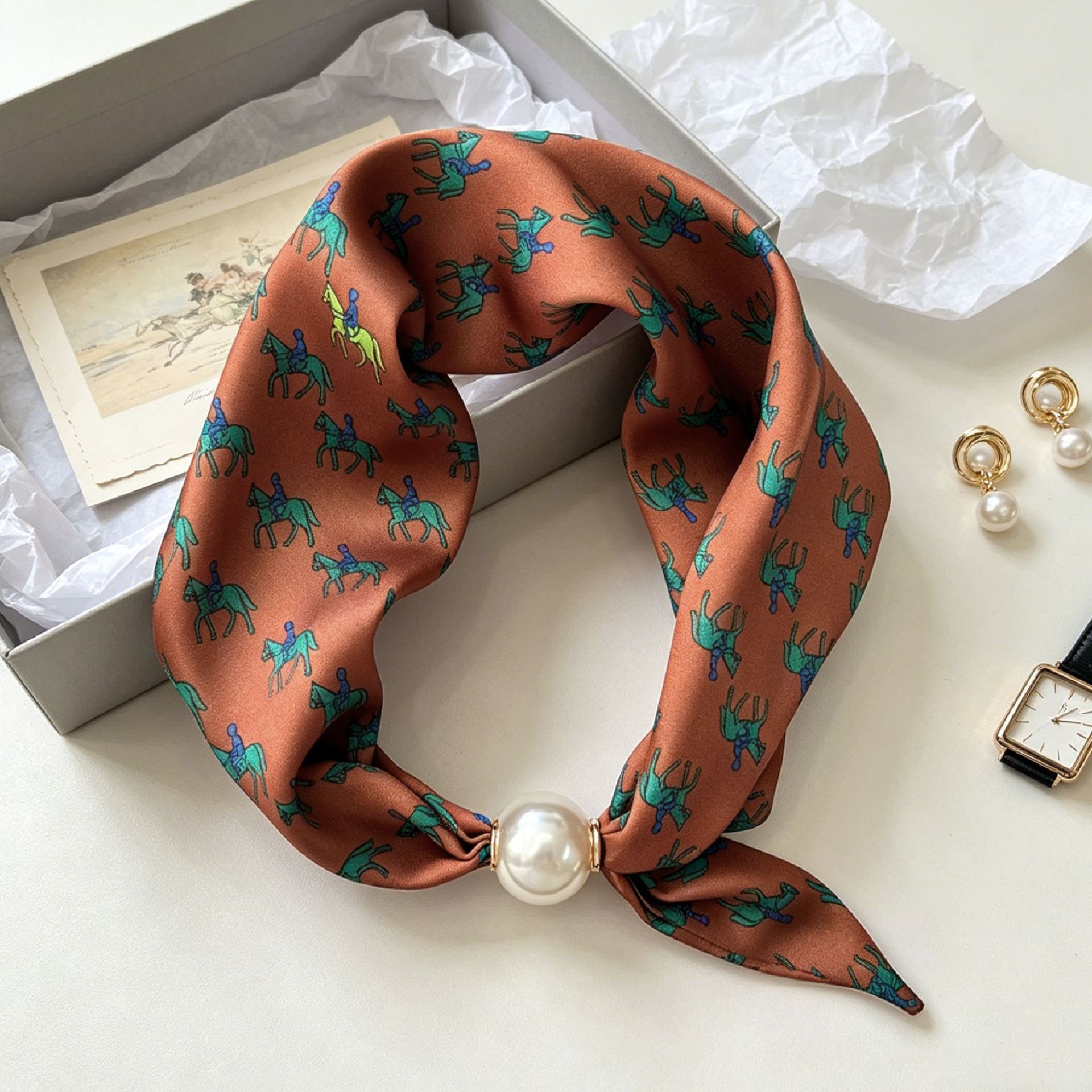 Luxe Knight Pearl magnetische  - Ascot Neck Scarf recensie en prijs