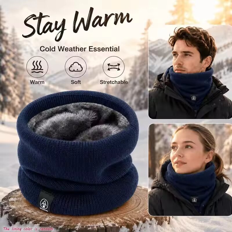 Winter warme gebreide nekwarme - Muffler Men Wool recensie en prijs