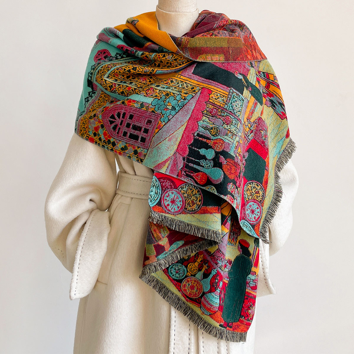 Dames Imitatie Kasjmier Sjaal, - Woven Scarf Blanket recensie en prijs