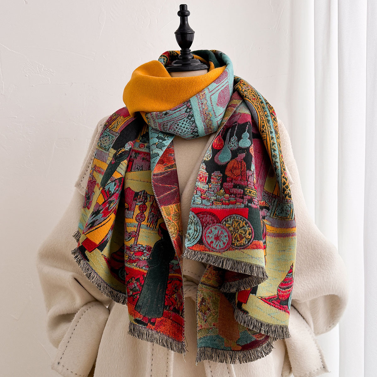 Dames Imitatie Kasjmier Sjaal, - Woven Scarf Blanket recensie en prijs