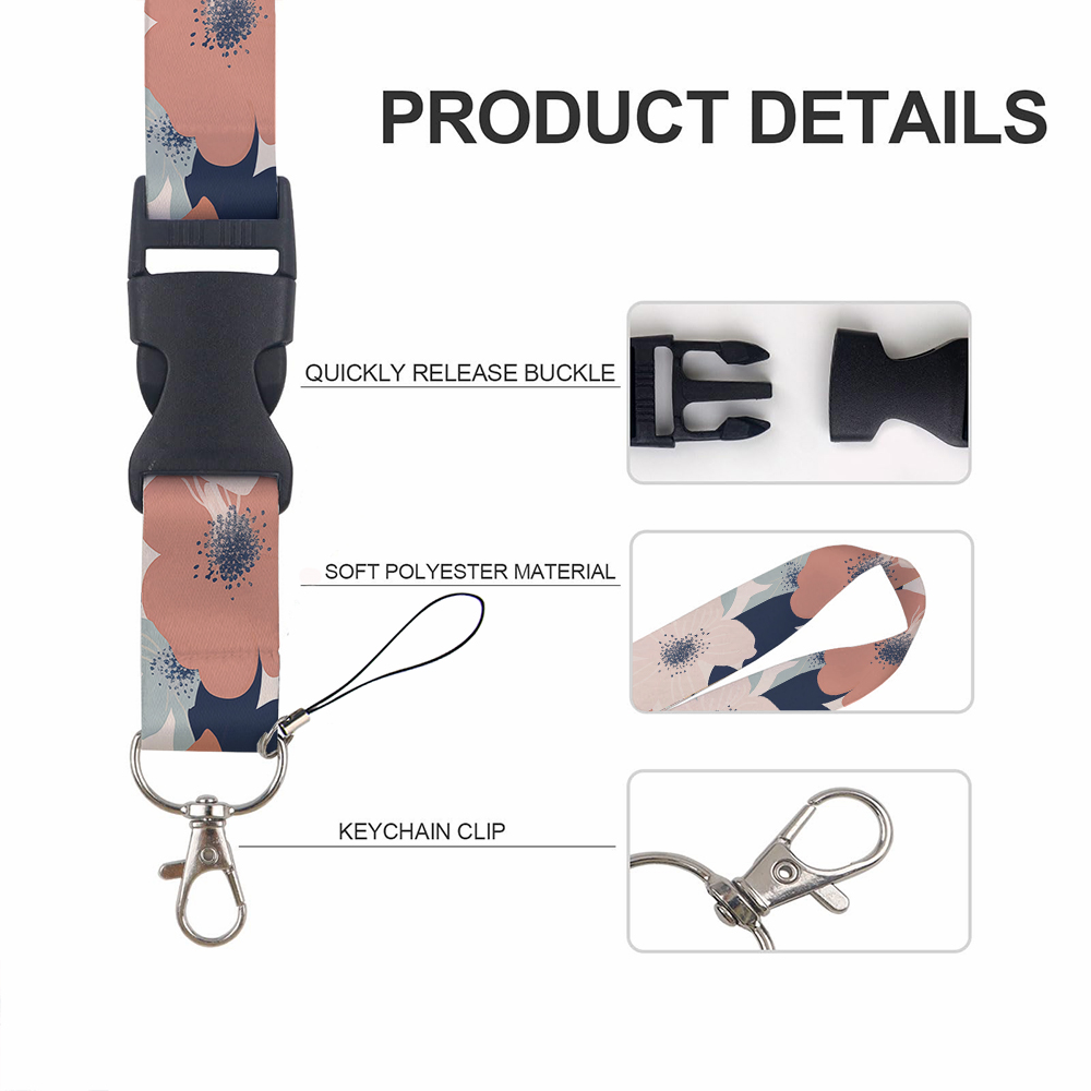 Kleine dieren in bloemen Print - Lanyard Badge Holder recensie en prijs